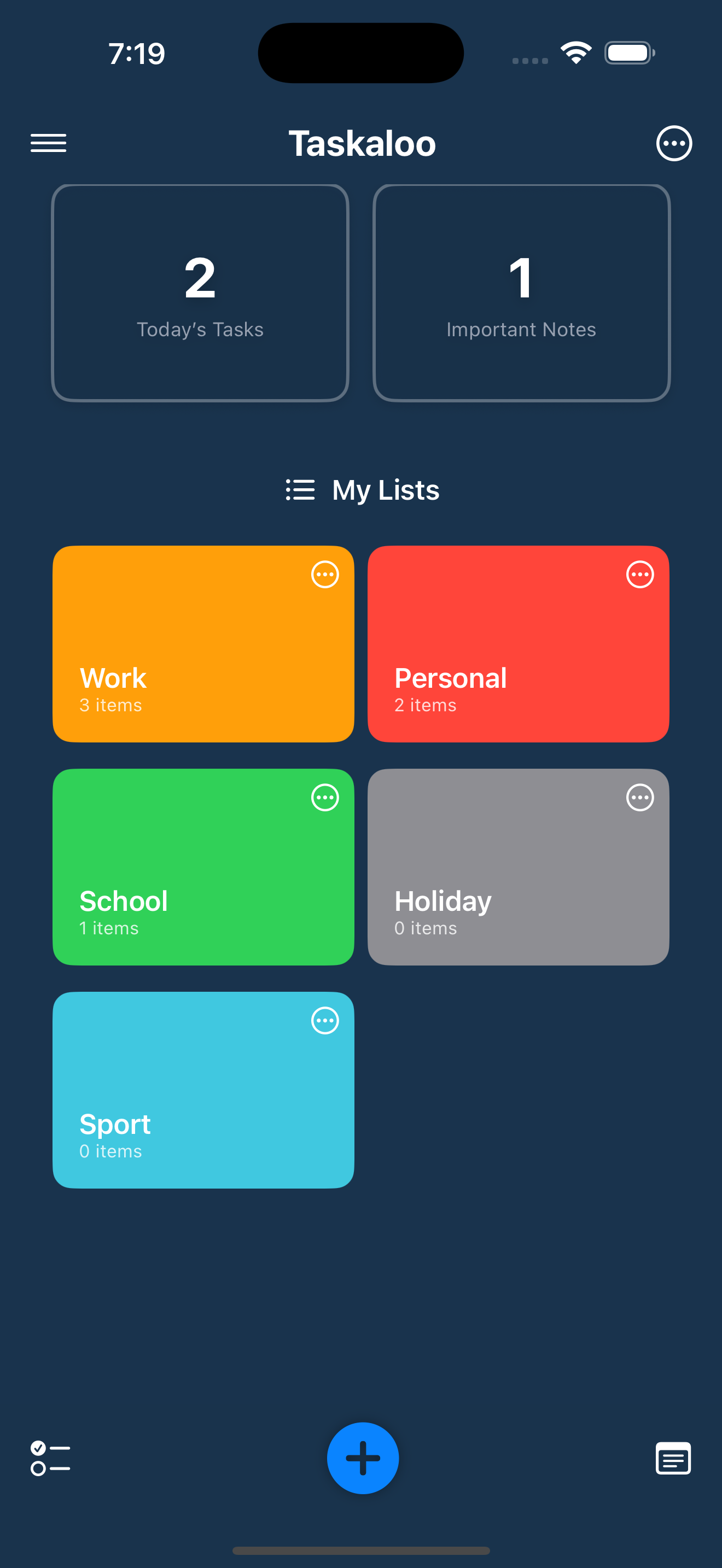 Taskaloo app screenshot